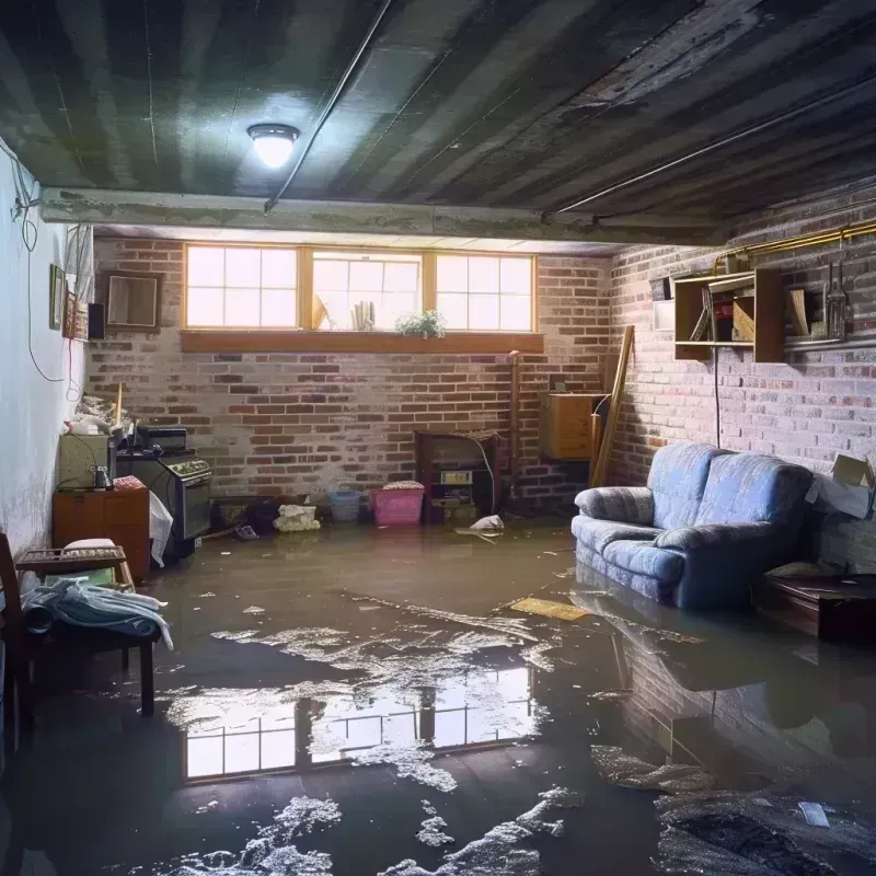 Flooded Basement Cleanup in Raynham Center, MA